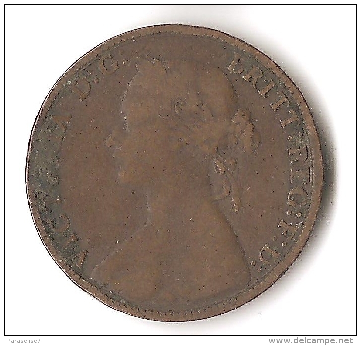 GRANDE - BRETAGNE  1/4  PENNY 1874 - C. 1/2 Penny