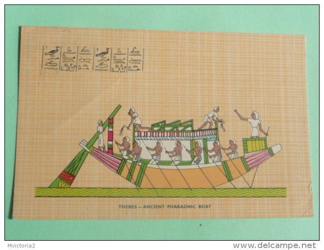 THEBES - Ancient Pharaonic Boat - Autres & Non Classés