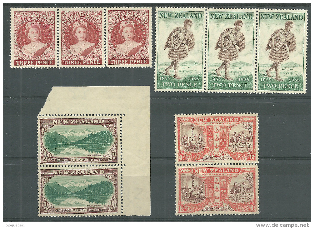 Divers Nouvelle-Zélande Bande Des Timbres Neufs Sans Charniére - Unused Stamps