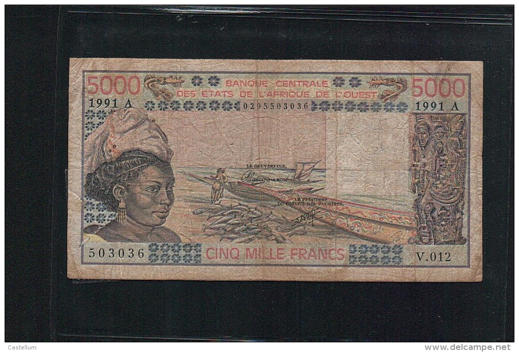 Banque Centrale Des états De L'Afrique De L'Ouest-5000 Francs-1991 - Otros – Africa