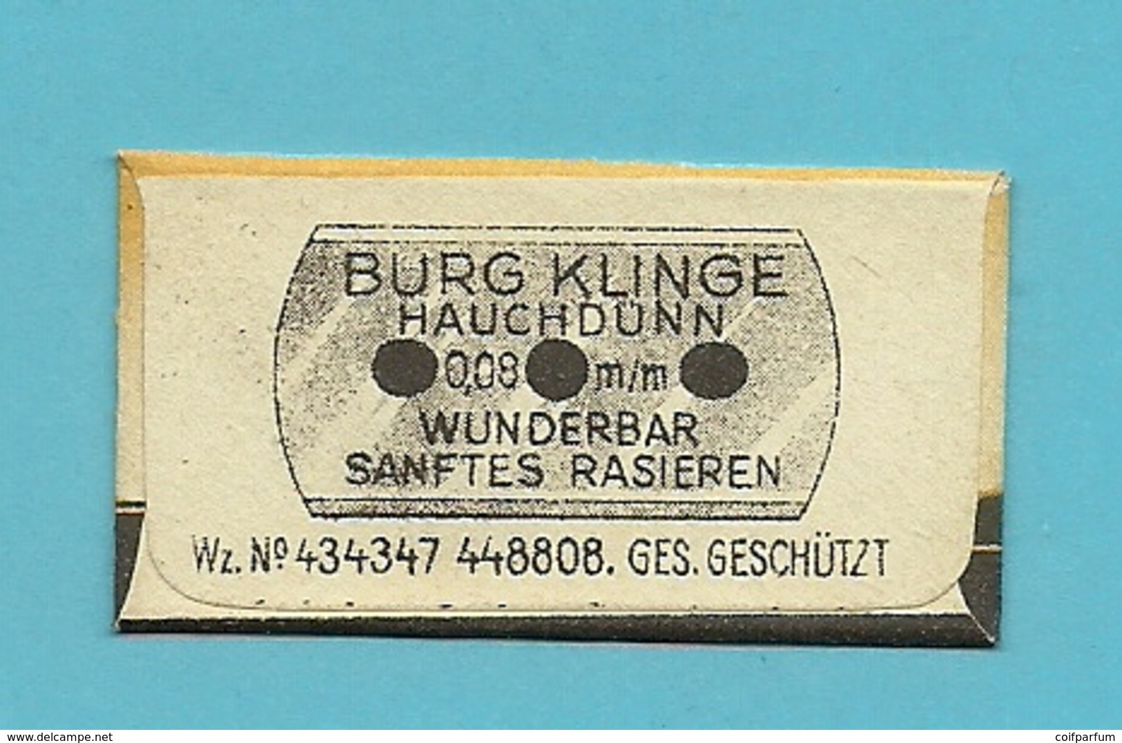 Une Lame De Rasoir  SCHLOSS BURG   (L94) - Razor Blades