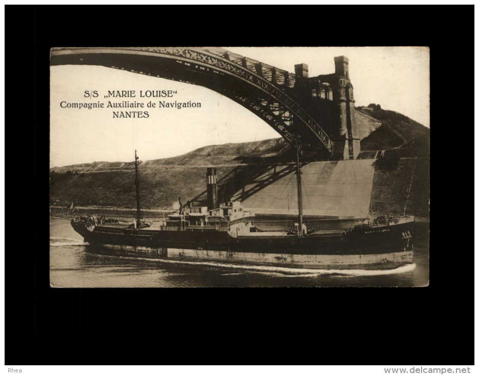 44 - NANTES - Bateau MARIE-LOUISE - Compagnie Auxiliaire De Navigation - Carte Photo - Altri & Non Classificati