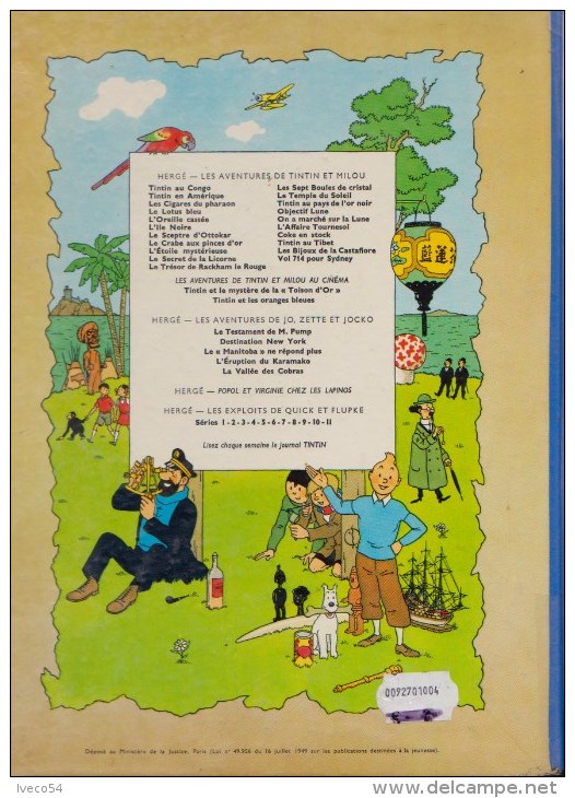 1971  " Tintin " L'affaire Tournesol  "  E.O. B 39 - Hergé