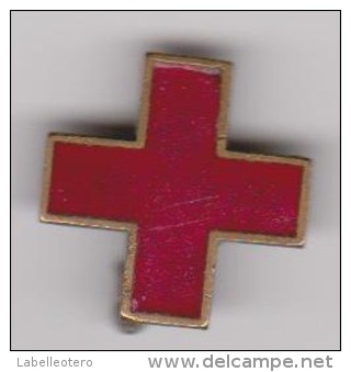 Petite Broche Croix Rouge (laquée) - Medicina