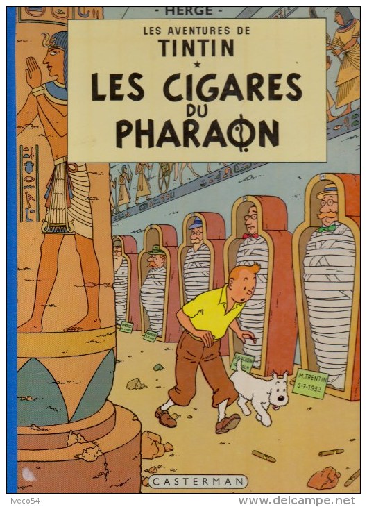 1971   Tintin "  Les Cigares Du Pharaon   "   E.O. B 39 - Hergé