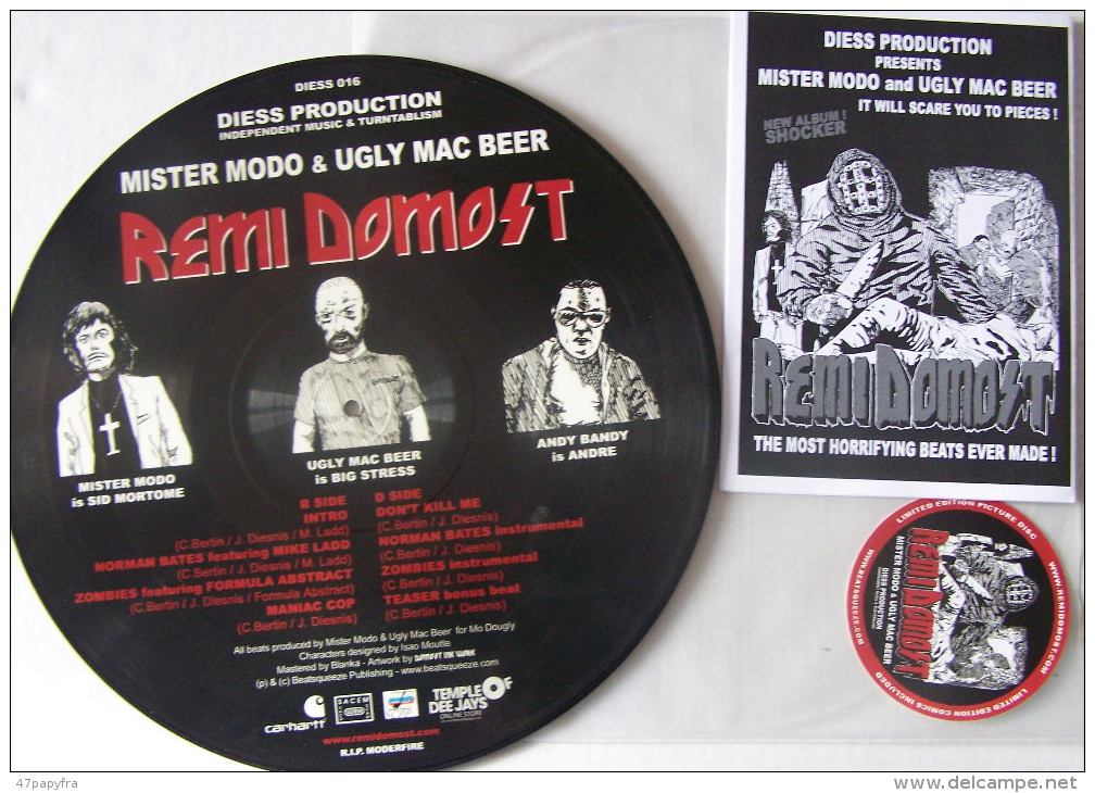 Mister MODO & UGLY MAC  Picture DISC Remi Domost (MINT) NEUF - Hard Rock En Metal