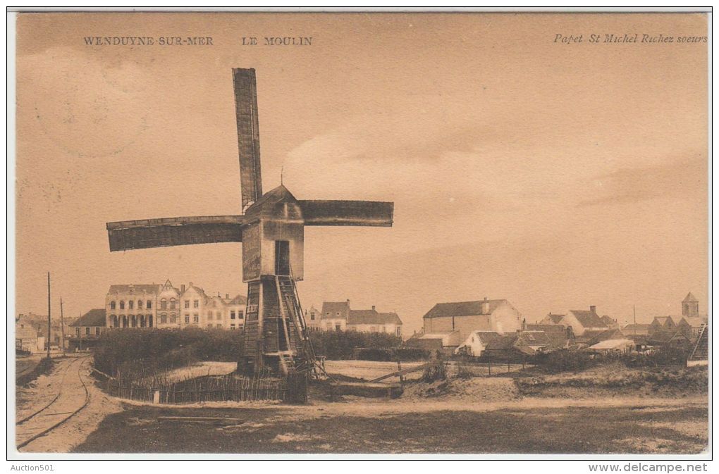 23112g  MOLEN - MOULIN - Wenduyne - 1908 - Rail - Wenduine