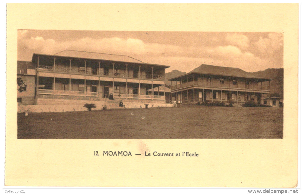 SAMOA ISLAND ..... MOAMOA ... LE COUVENT ET L ECOLE - Samoa