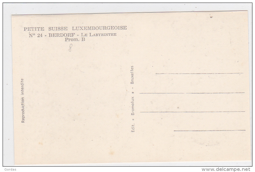 Luxembourg - Berdorf - Le Labyrinthe - Echternach