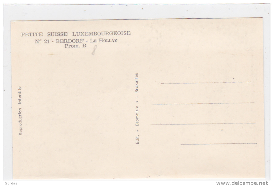 Luxembourg - Berdorf - Le Hollay - Echternach