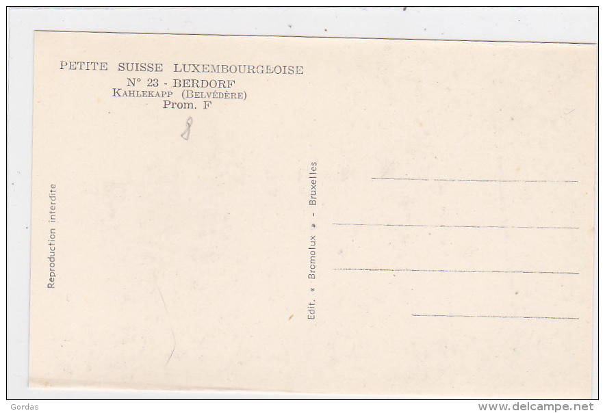 Luxembourg - Berdorf - Kahlekapp - Echternach