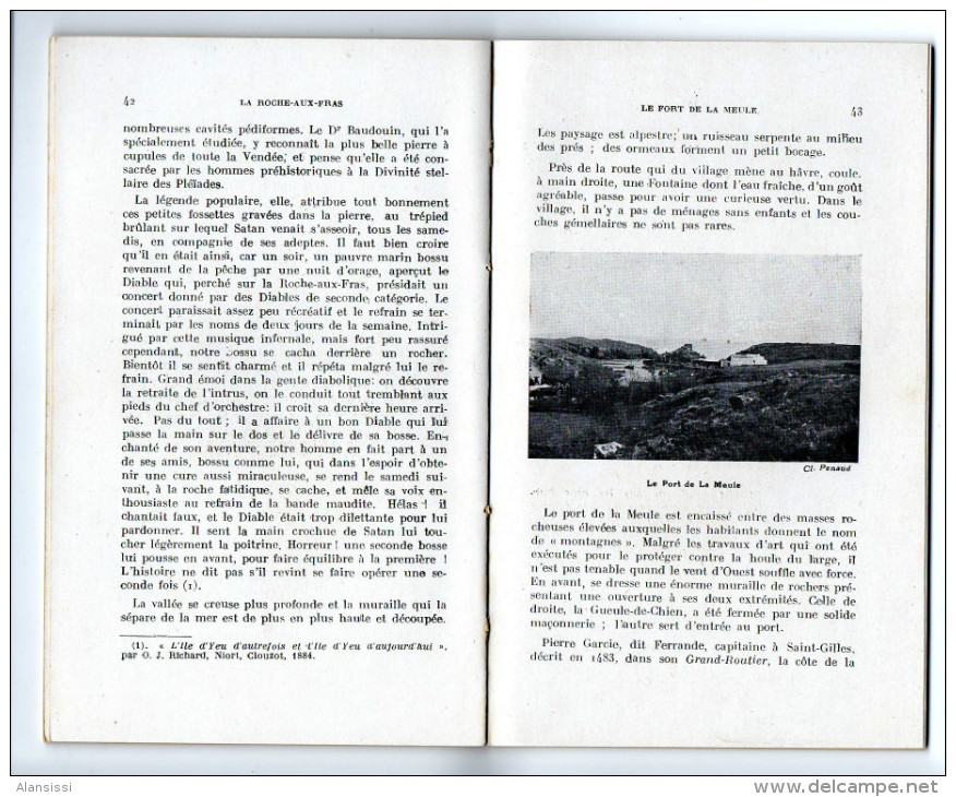 L'Ile D'Yeu Livre Touristique Du Dr Viaud-Grand-Marais, Carte Séparée De 1938 80 Pages Très Bien Fait, Dessins, Photos - Publicités