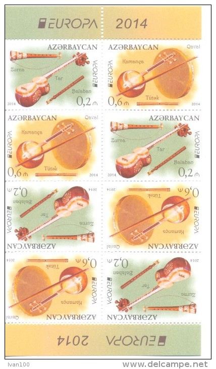 2014. Azerbaijan, Europa 2014, Booklet-pane, Mint/** - Azerbaïdjan