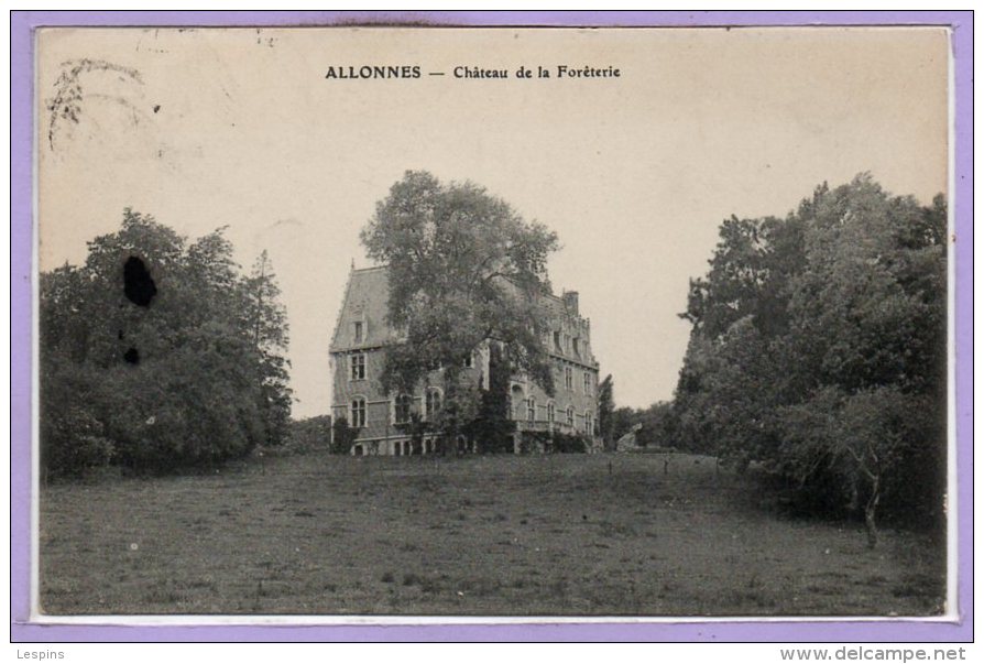 72 - ALLONNES --  Chateau De La Forêterie - Allonnes