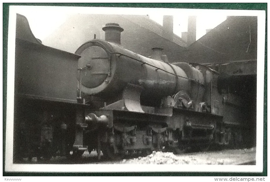 GWR Steam Train 4-4-0, City Of London, City Class, No. 3716, Real Photograph Postcard - Trains