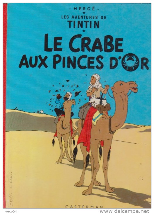 1971  Tintin  " Le Crabe Au Pinces D´Or  "   E.O. B 39 - Hergé