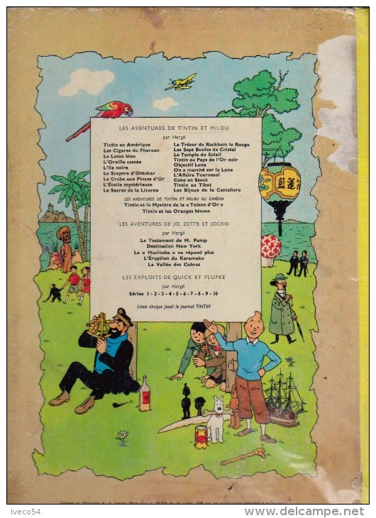 1971    Tintin  " Objectif Lune   "   E.O. B 39 - Hergé