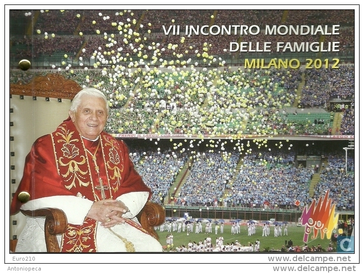 Vaticano 2012 - Philatelic And Numismatic Cover - Milano Pope Benedict XVI - Collections