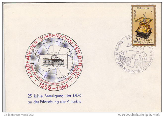 3995- GERMAN ANTARCTIC STATION, SPECIAL COVER, 1984, GERMANY - Bases Antarctiques