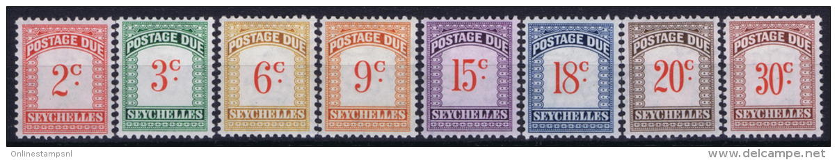 Seychellen Tax 1 - 8 MH/* 1951 - Seychelles (...-1976)