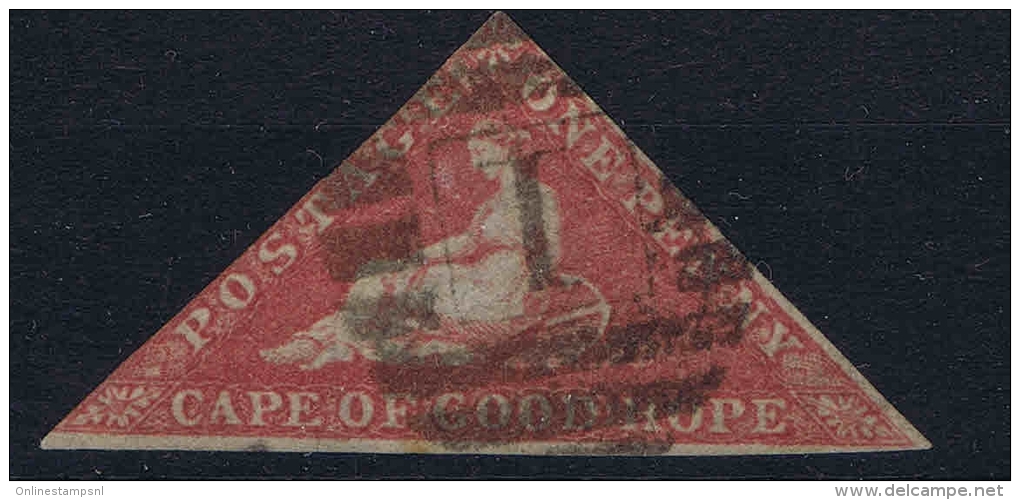 Cape Of Good Hope 1853, White Paper, Mi Nr 1Lya, Braunlichrot, Brownish Red, Cat Value 1100,- - Cape Of Good Hope (1853-1904)