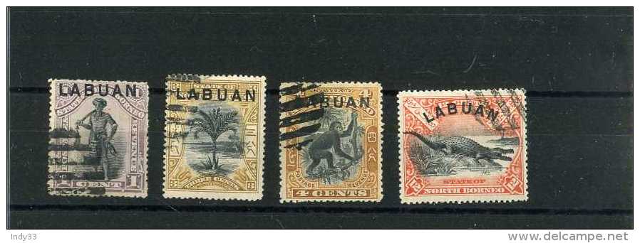 - GRANDE BRETAGNE COLONIES . TIMBRES DE LABUAN 1897/1900 . OBLITERES . - North Borneo (...-1963)