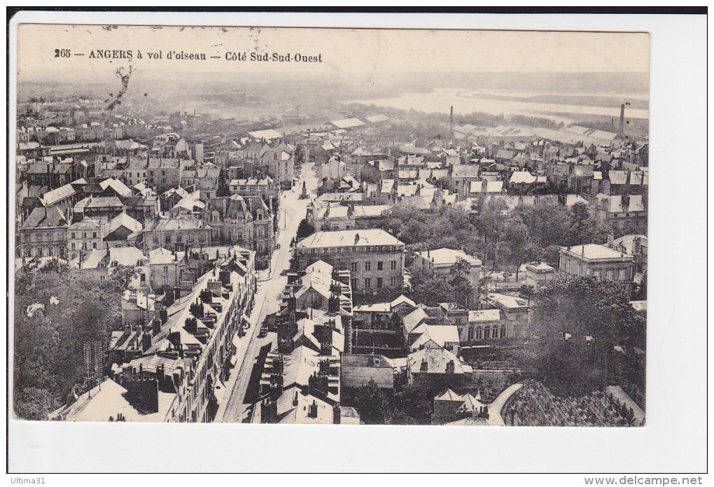 CPA ANGERS 49 A VOL D OISEAU SUD SUD OUEST 1909 - Angers