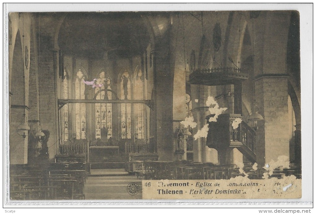 Thieremont   Eglise De Dominicains  (Zie Scan, Beschadigde Kaart) - Haacht