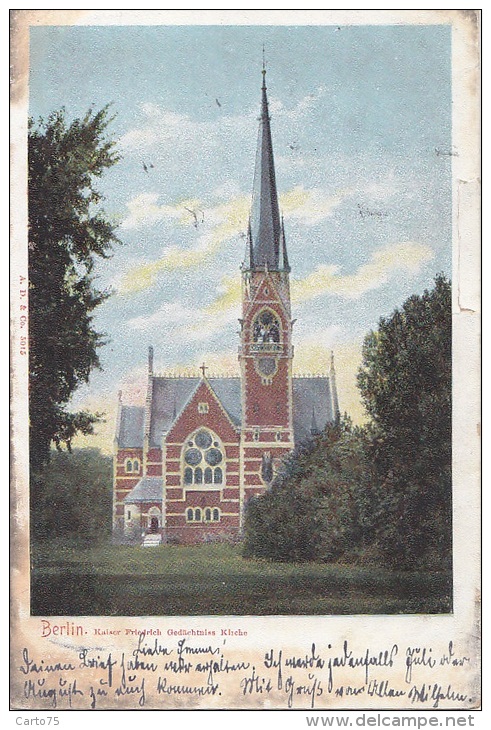 Allemagne - Berlin - Kaiser Friedrich Gedächtniss Kirche - Postmarked 1906 - Tegel