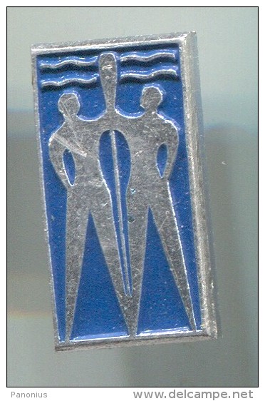 Rowing, Kayak, Canoe - Vintage Pin, Badge - Canottaggio