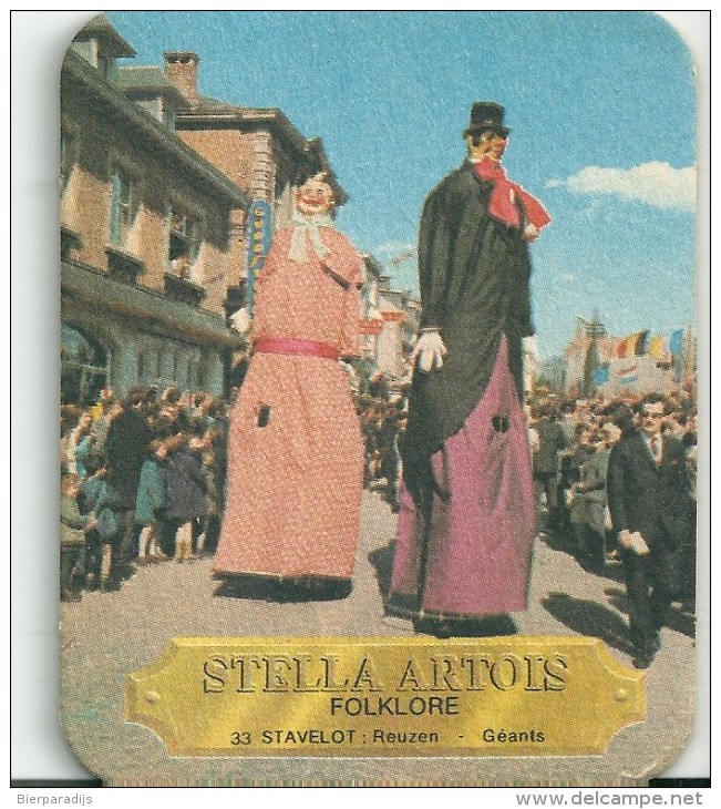 Stella Artois  Folklore -   Stavelot  Reuzen - Sous-bocks