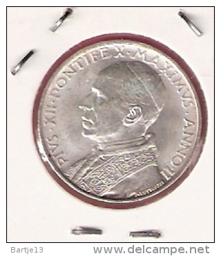 VATICAAN 5 LIRE 1940 YEAR II SILVER - Vatican