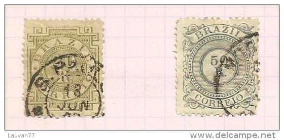 Brésil N°59, 60 Côte 7.75 Euros - Used Stamps