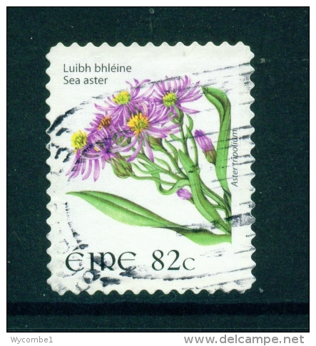 IRELAND  -  2004  Wild Flower Definitives  Sea Aster  82c  Large Format Booklet Stamp  Self Adhesive Gum  Used As Scan - Usati