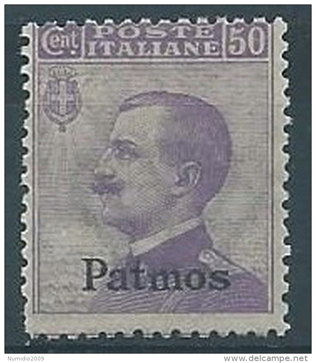 1912 EGEO PATMO EFFIGIE 50 CENT MNH ** - ED1024-4 - Egée (Patmo)