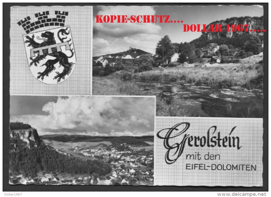 Die Brunnenstadt Gerolstein....Echte Photographie.. Used ..+ 1960  .See The 2 Scans  ( Originalscan !!! ) - Gerolstein