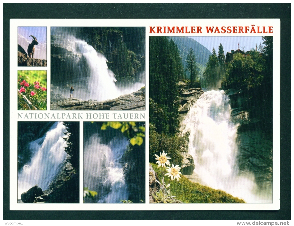 AUSTRIA  -  Krimmler Waterfalls  Multi View  Unused Postcard As Scan - Krimml