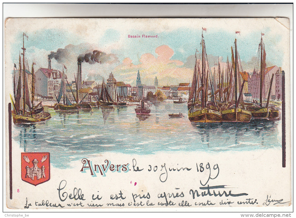 Antwerpen, Anvers, Bassin Flamand 1899 (pk14817) - Antwerpen