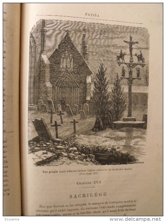 Patira. raoul de Navery. édition populaire très illustrée (Lemaître, Zier, Castelli...). sd (1890)