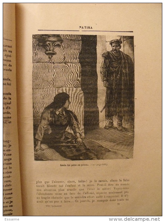 Patira. raoul de Navery. édition populaire très illustrée (Lemaître, Zier, Castelli...). sd (1890)