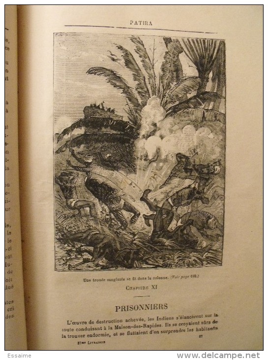 Patira. raoul de Navery. édition populaire très illustrée (Lemaître, Zier, Castelli...). sd (1890)