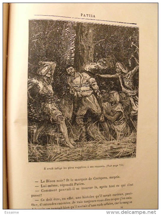 Patira. raoul de Navery. édition populaire très illustrée (Lemaître, Zier, Castelli...). sd (1890)