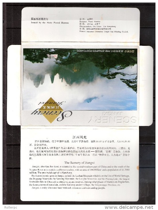 080422 PRESTAMPED POST CARDS 4.20 X 6 JIANGXI SCENERY - Covers & Documents