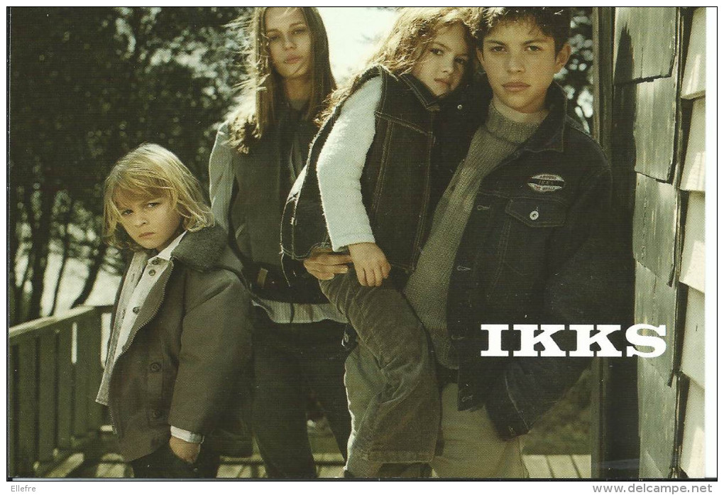 I K K S KID - JUNIOR, Carte Publicitaire Enfants Hiver 2002,  School Is Beautiful..ras Le Bol L'école , Cpm , Dos Divisé - Mode