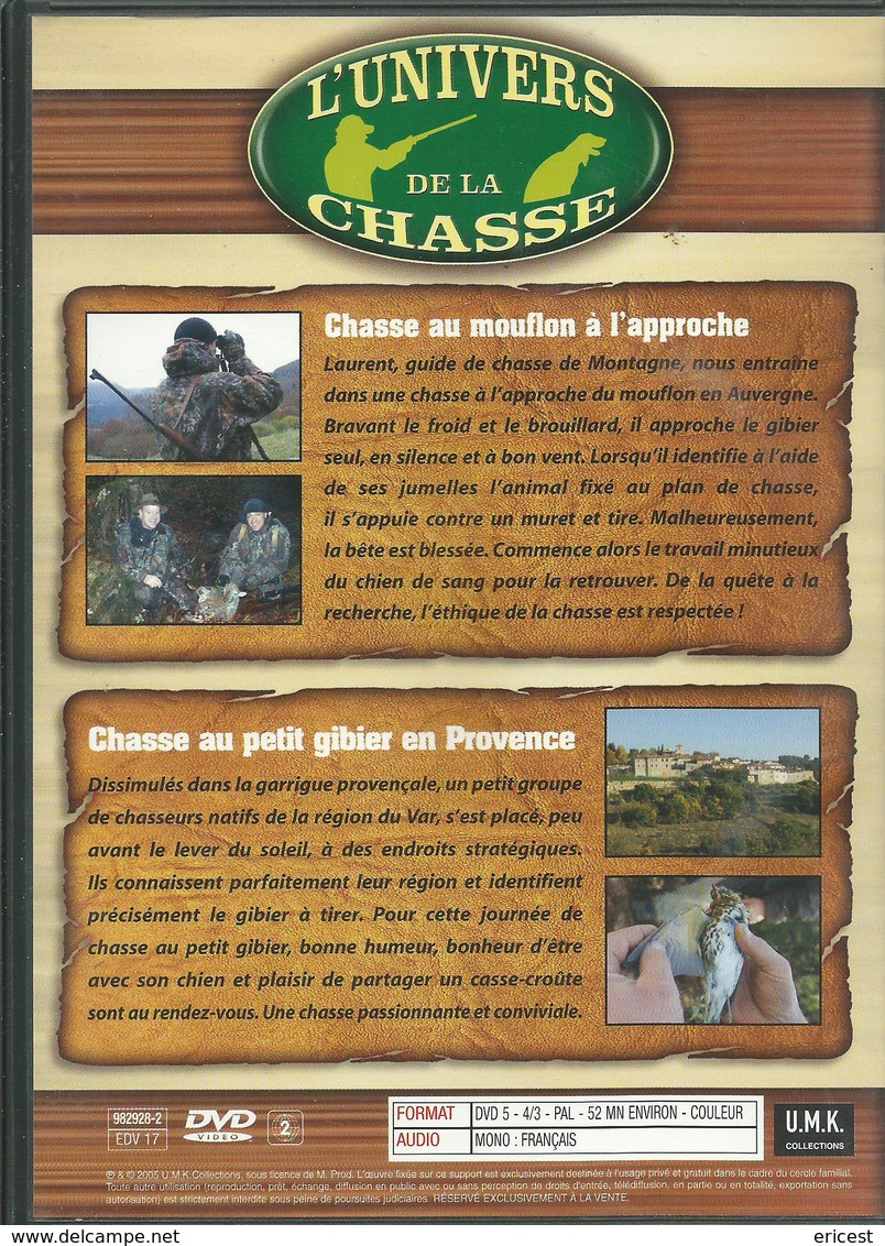 - DVD L'UNIVERS DE LA CHASSE N° 15 (D3) - Documentaires