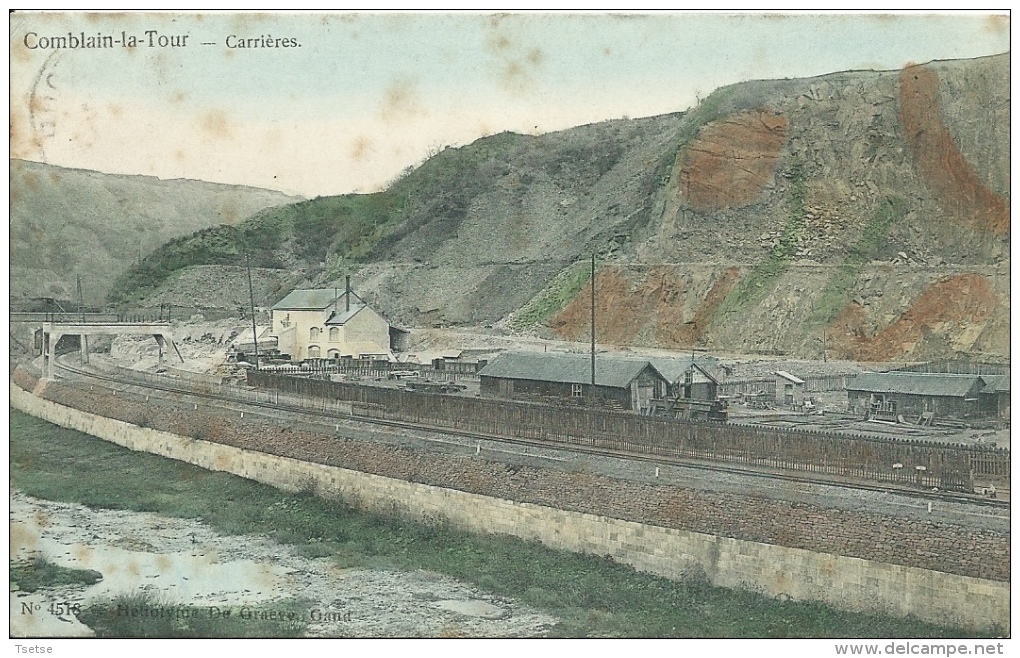 Comblain-la-Tour - Carrières - Jolie Carte Couleur - 1911( Voir Verso ) - Hamoir