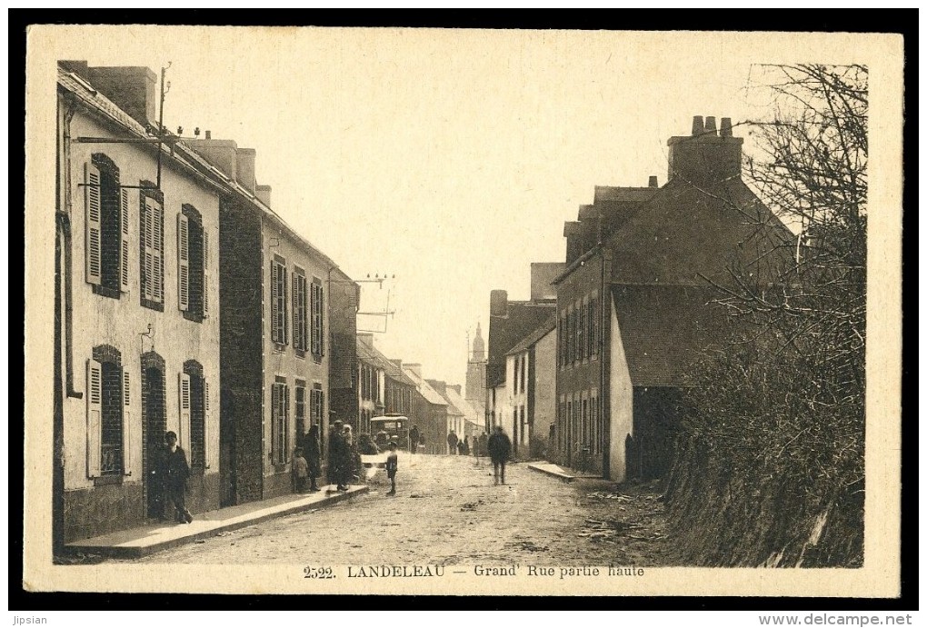 Cpa Du 29 Landeleau Grand ' Rue Partie Haute     JUI22 - Châteauneuf-du-Faou