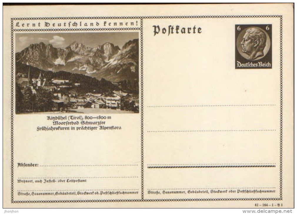 Germany/Empire - Postal Stationery Postcard Unused- P236 (41-164 -1-B1) - Kizbuhel (Tirol) - Other & Unclassified