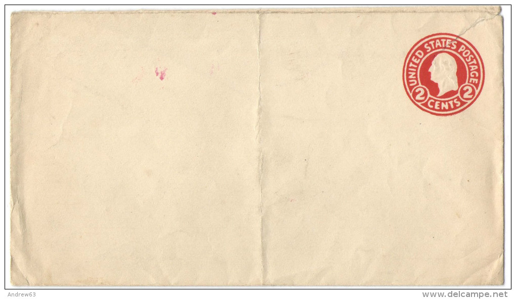 STATI UNITI - UNITED STATES - USA - US - Intero Postale - Entier Postal - Postal Stationery - 2 Cents - Not Used - 1941-60