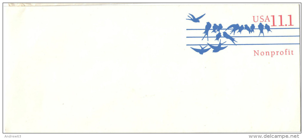 STATI UNITI - UNITED STATES - USA - US - Intero Postale - Entier Postal - Postal Stationery - Birds, Non-Profit 11.1 ... - 1981-00